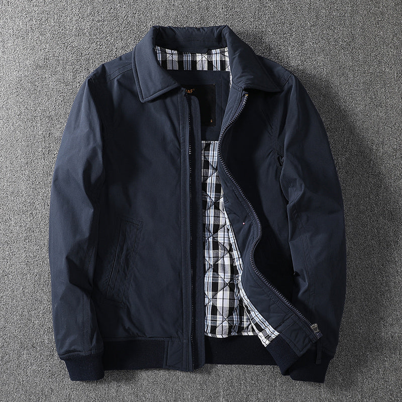 Thickened Tooling Jacket Cotton-padded Jacket Middle-aged Men's Clothin