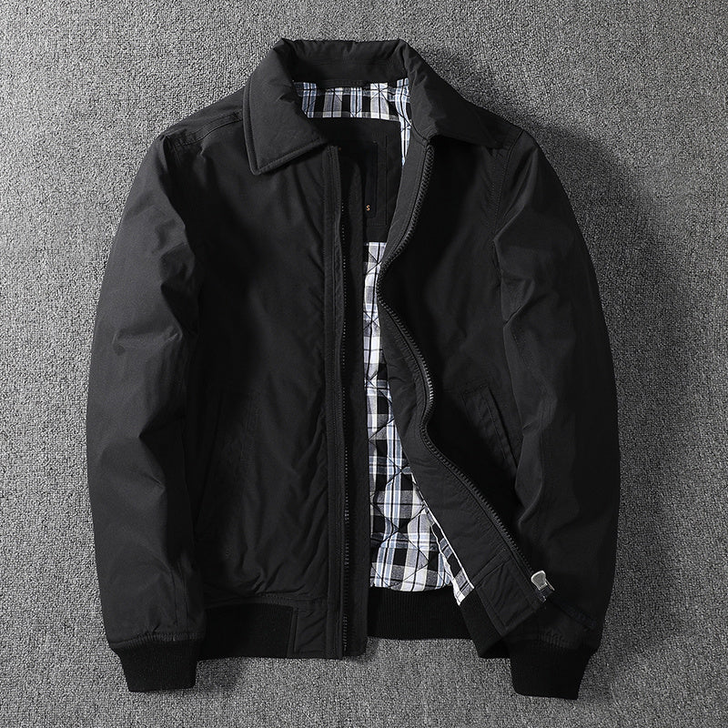 Thickened Tooling Jacket Cotton-padded Jacket Middle-aged Men's Clothin